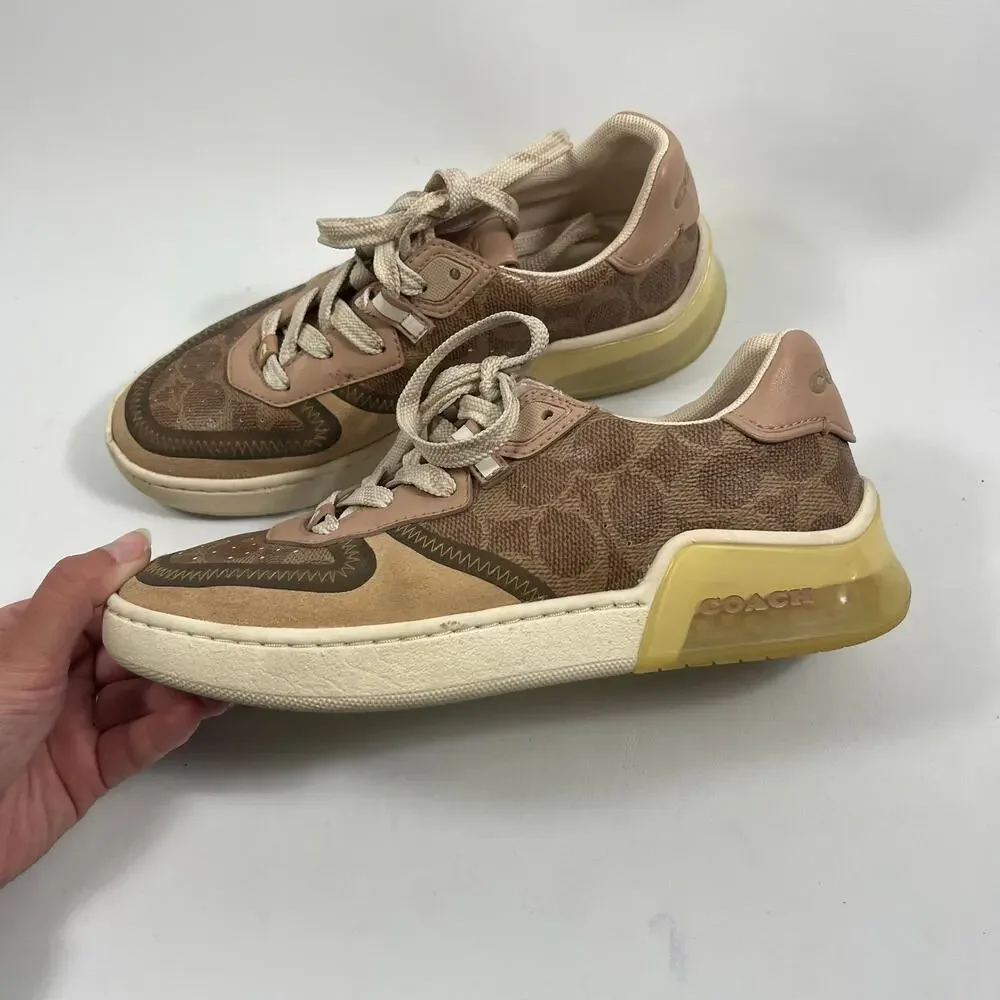 Coach Citysole Court Sneakers 6 Womens Preppy Monogram Classic Casual G5043